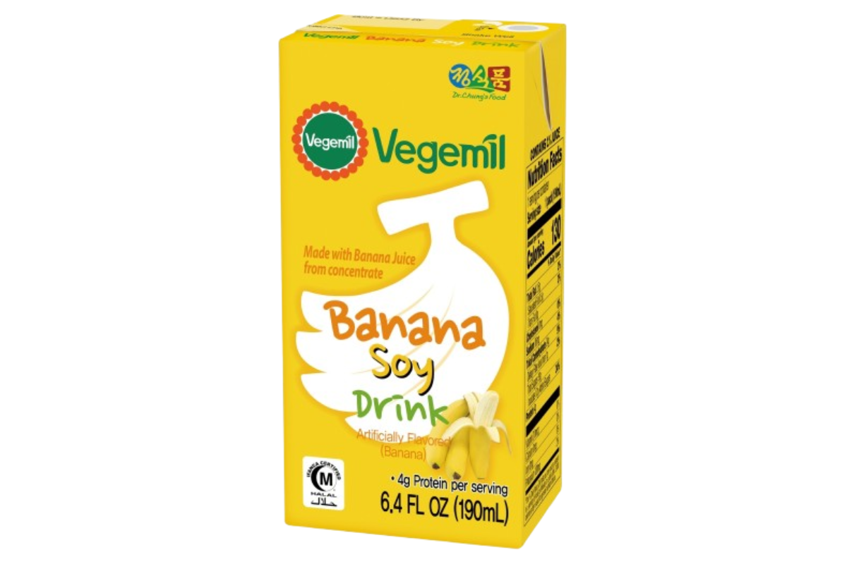Vegemil Banana Soymilk | 베지밀 입안가득 바나나 두유