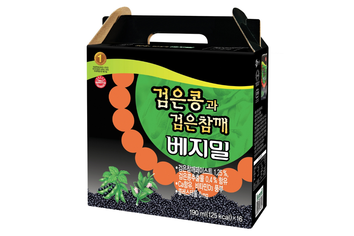 Vegemil Black Soybean & Black Sesame Soymilk | 베지밀 검은콩과 검은참깨 두유 - Image 2